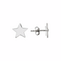 Orecchini a Bottone in Argento 925 placcato Platino