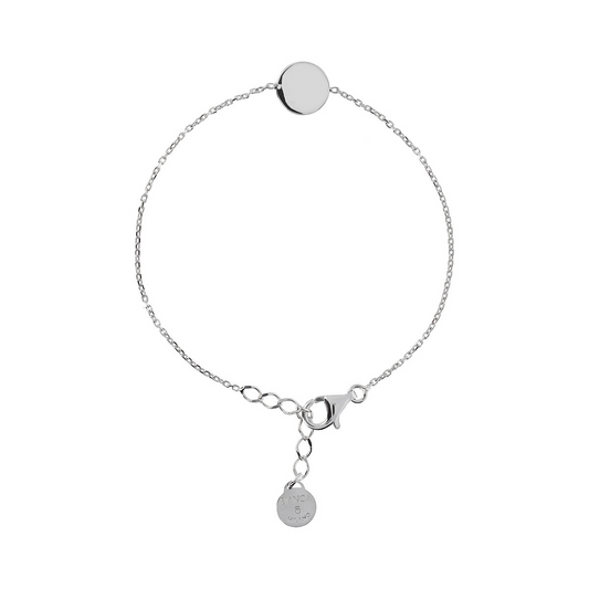 Bracciale con Charm in Argento 925 placcato Platino