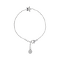 Bracciale con Charm in Argento 925 placcato Platino