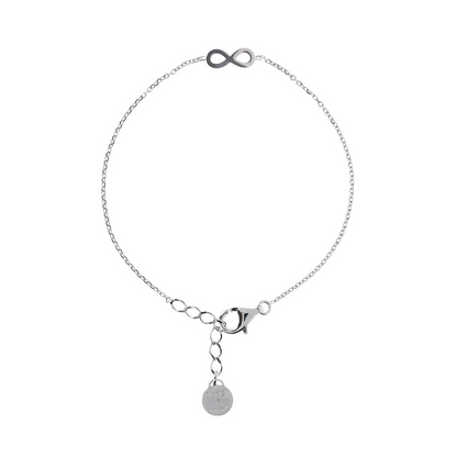 Bracciale con Charm in Argento 925 placcato Platino