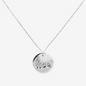 Collana Catena Forzatina in Argento 925 placcato Platino con Pendente Scritta