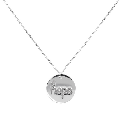 Collana Catena Forzatina in Argento 925 placcato Platino con Pendente Scritta