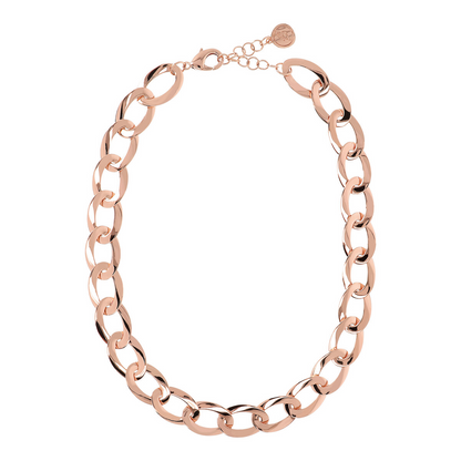 Collana con Catena Grumetta Maxi Maglie Lucide