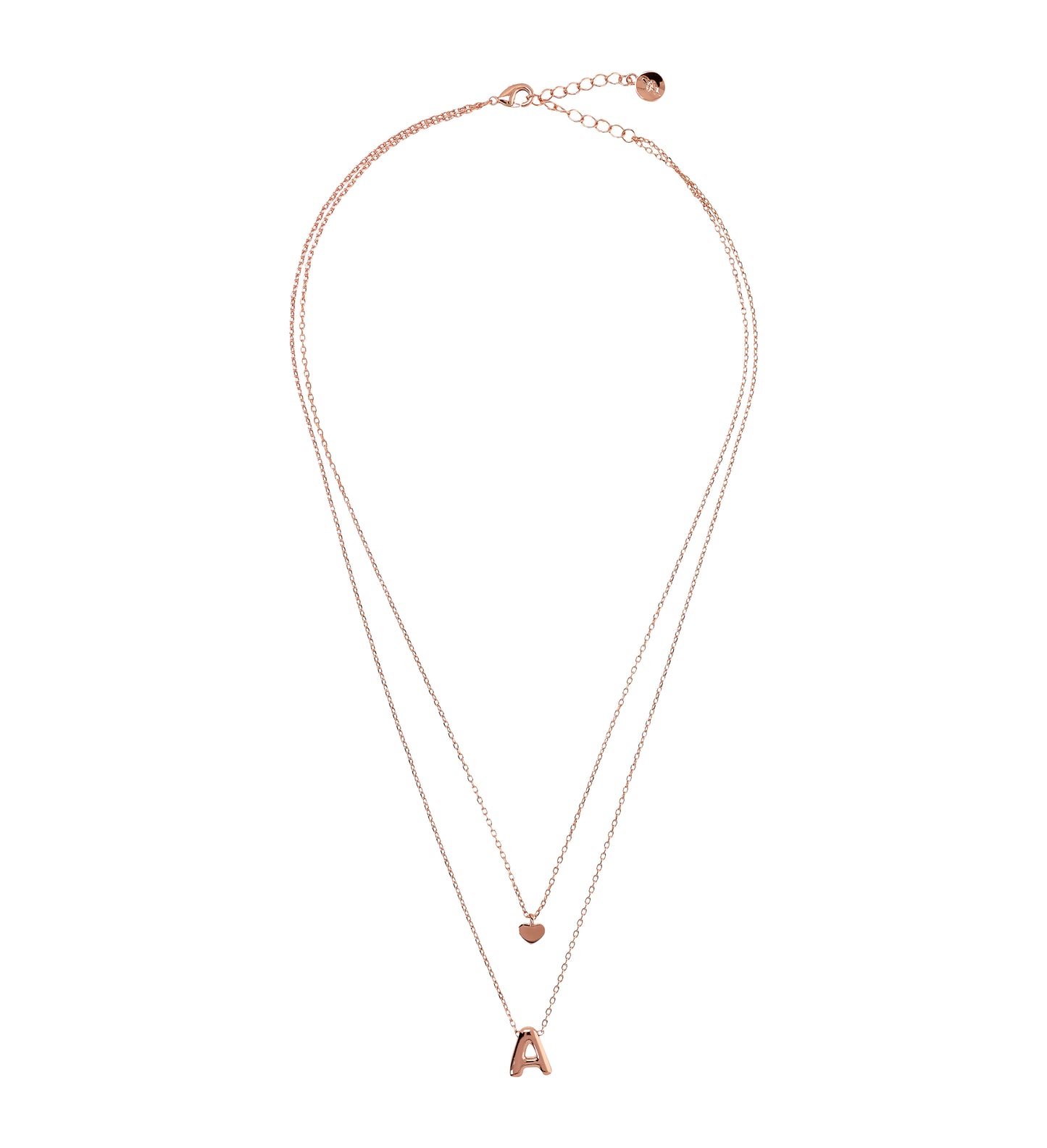 BRONZALLURE-DOUBLE CHAIN WITH ABC LETTERS