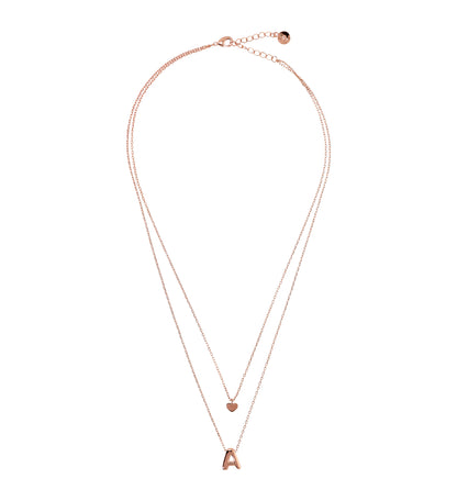 BRONZALLURE-DOUBLE CHAIN WITH ABC LETTERS