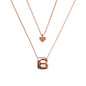 BRONZALLURE-DOUBLE CHAIN WITH ABC LETTERS