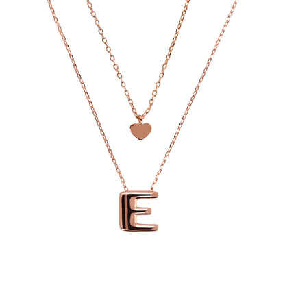 BRONZALLURE-DOUBLE CHAIN WITH ABC LETTERS