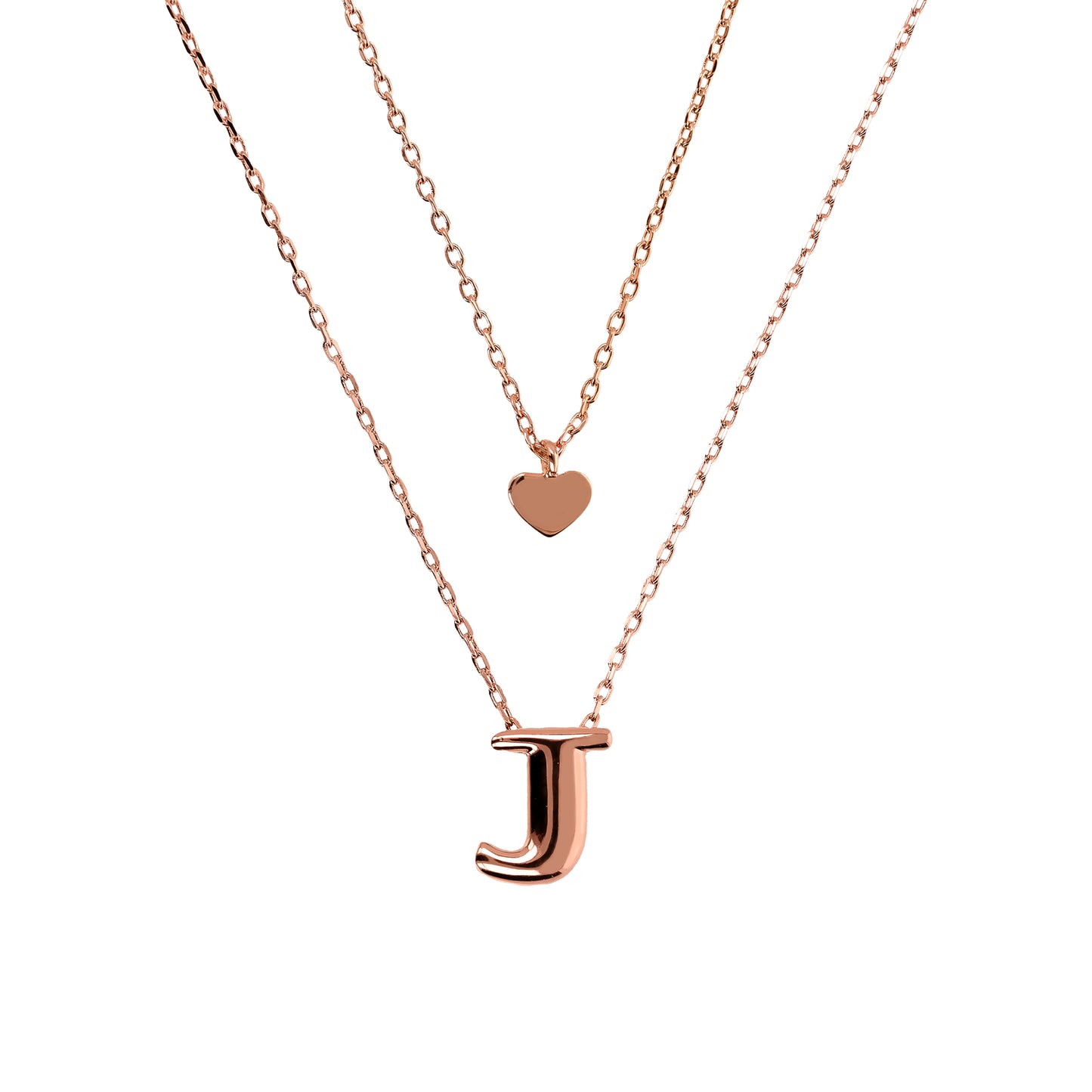 BRONZALLURE-DOUBLE CHAIN WITH ABC LETTERS