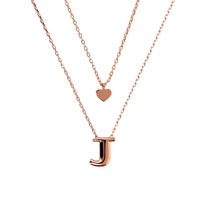 BRONZALLURE-DOUBLE CHAIN WITH ABC LETTERS