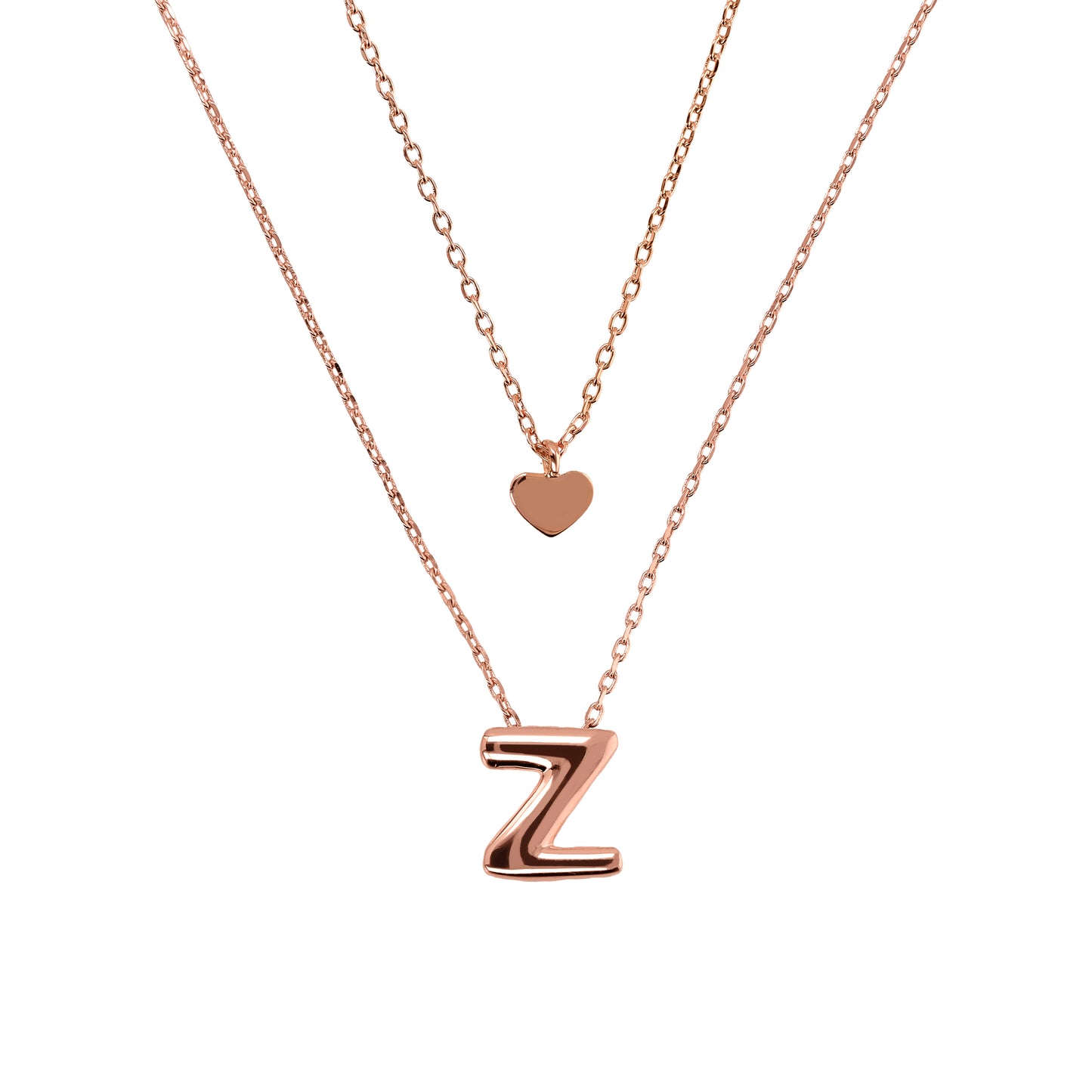 BRONZALLURE-DOUBLE CHAIN WITH ABC LETTERS