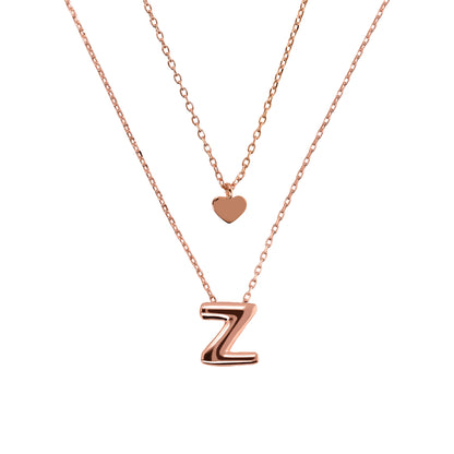 BRONZALLURE-DOUBLE CHAIN WITH ABC LETTERS