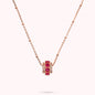Collana con Pendente a Rondella e Cuori in Cubic Zirconia