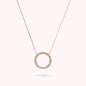 Collana con Pendente ad Anello in Cubic Zirconia