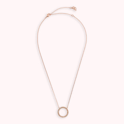 Collana con Pendente ad Anello in Cubic Zirconia