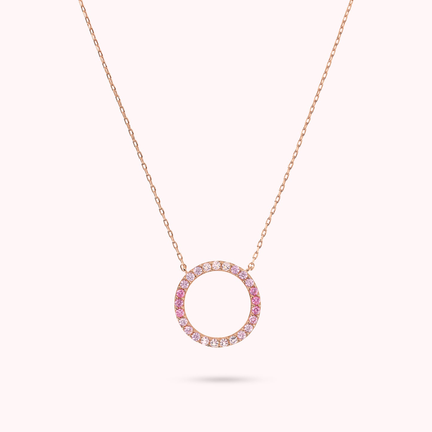 Collana con Pendente ad Anello in Cubic Zirconia