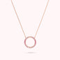 Collana con Pendente ad Anello in Cubic Zirconia