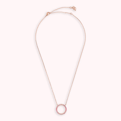 Collana con Pendente ad Anello in Cubic Zirconia