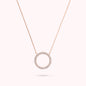 Collana con Pendente ad Anello in Cubic Zirconia