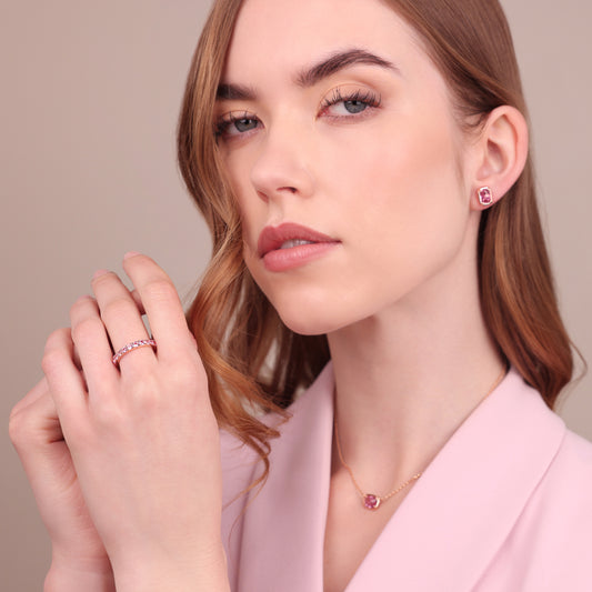 Anello Veretta con Cubic Zirconia