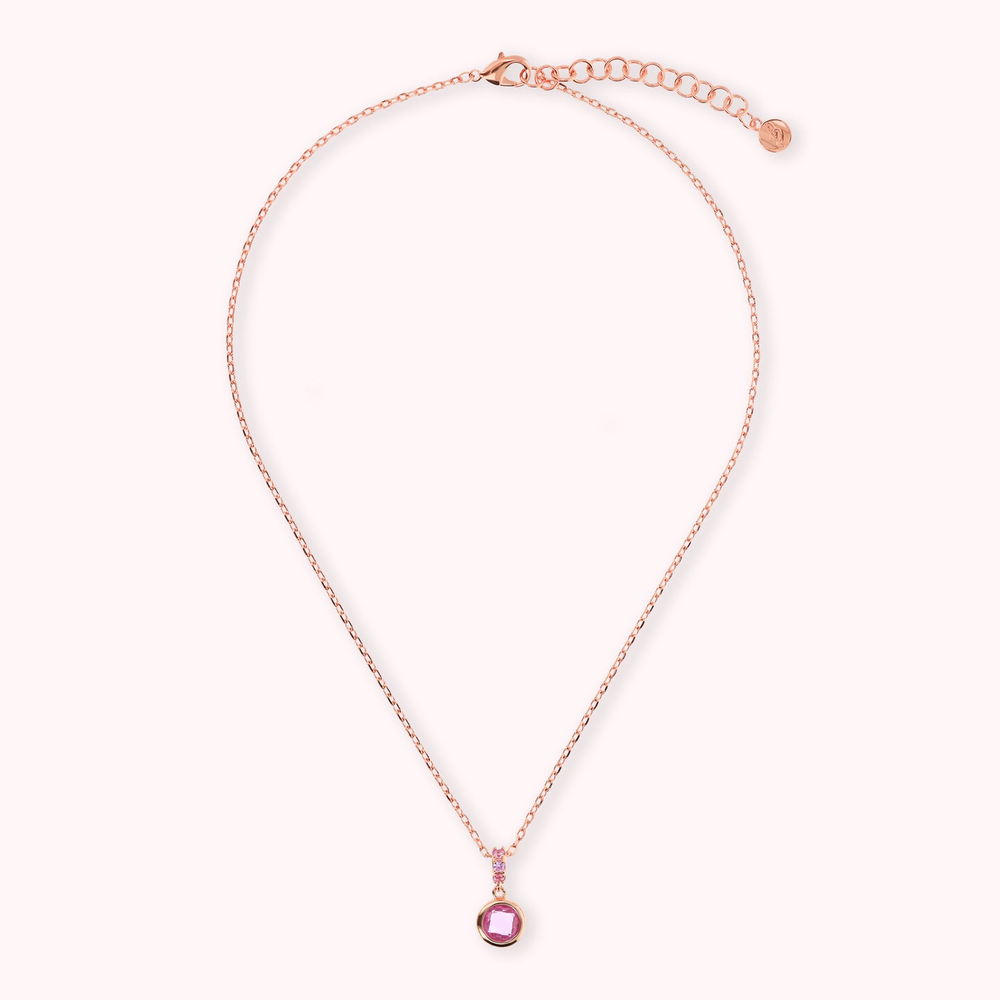 Collier chaîne Forzatina avec pavé et prisme de pierres précieuses rondes