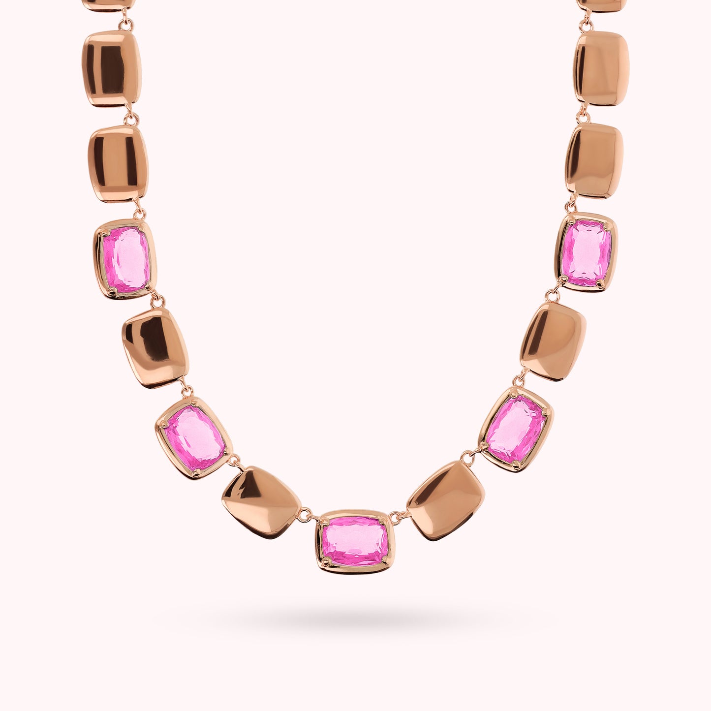 Collana Choker con Pepite Lucide e Prisma Gem a Baguette