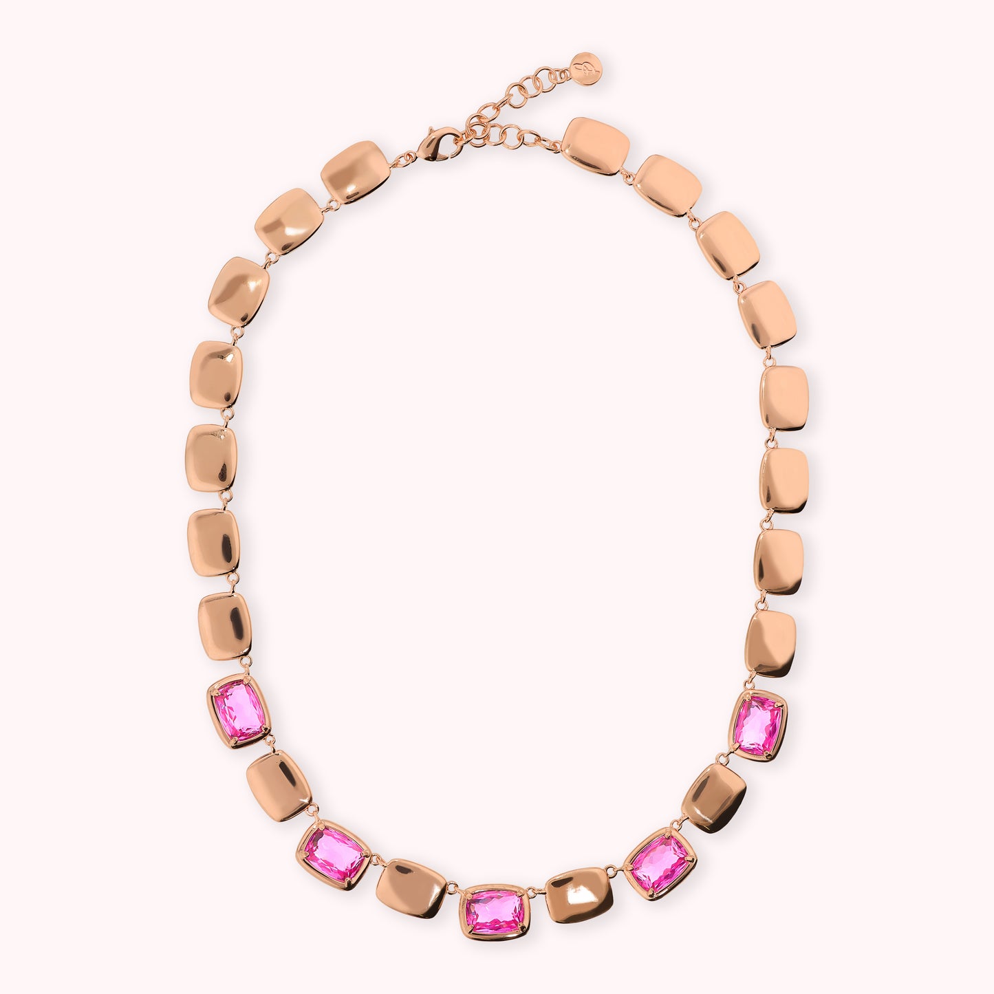 Collana Choker con Pepite Lucide e Prisma Gem a Baguette