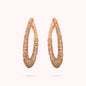 Orecchini Ovali in Pavé di Cubic Zirconia