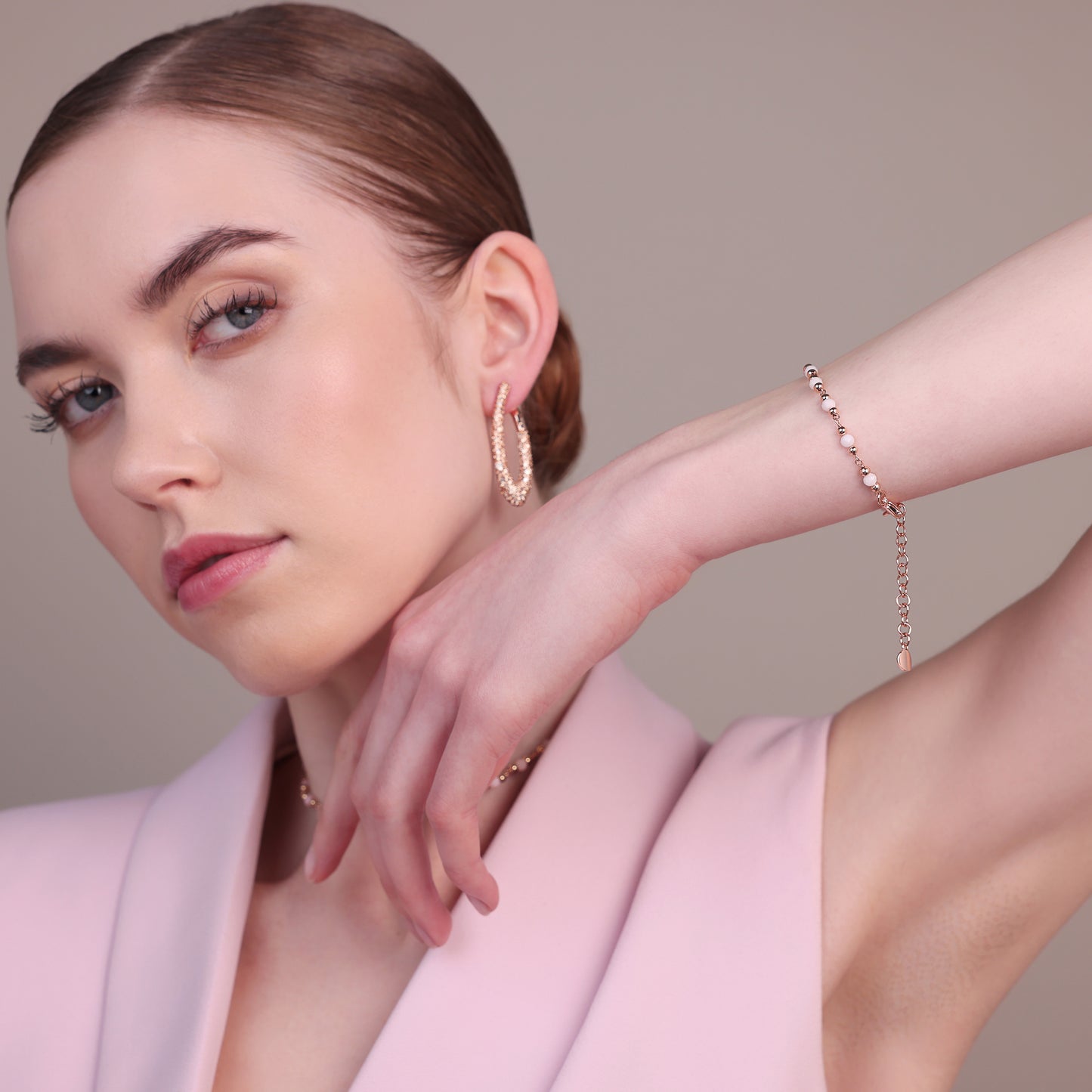 Orecchini Ovali in Pavé di Cubic Zirconia