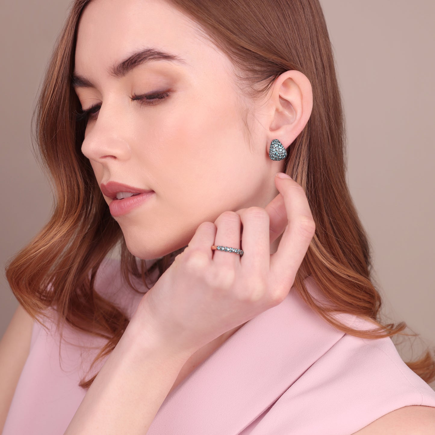 Orecchini a Goccia in Pavé di Cubic Zirconia