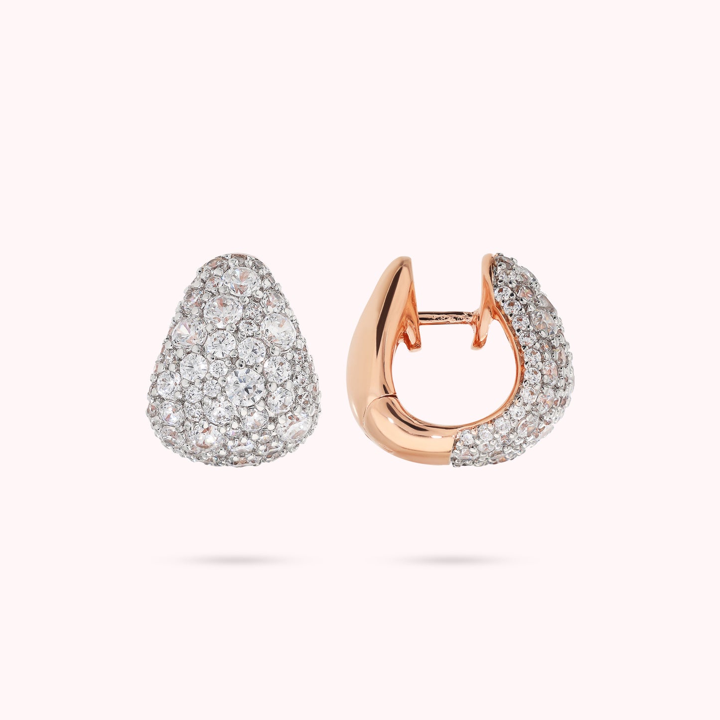 Orecchini a Goccia in Pavé di Cubic Zirconia