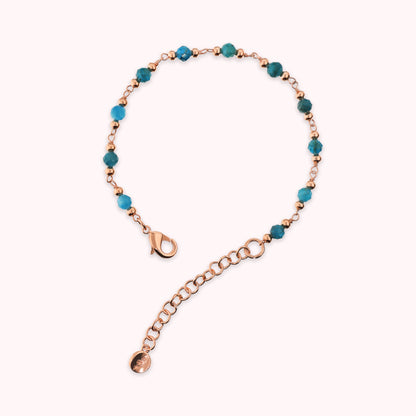Bracelet chapelet avec pierres naturelles à facettes
