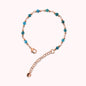 Bracelet chapelet avec pierres naturelles à facettes