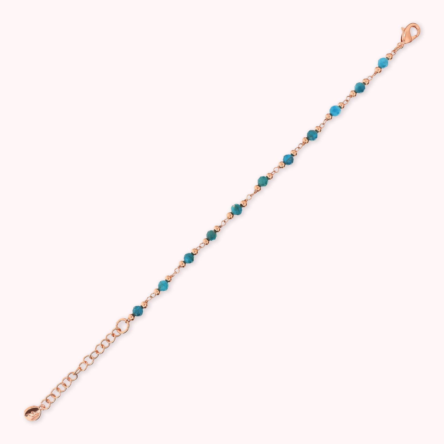 Bracelet chapelet avec pierres naturelles à facettes