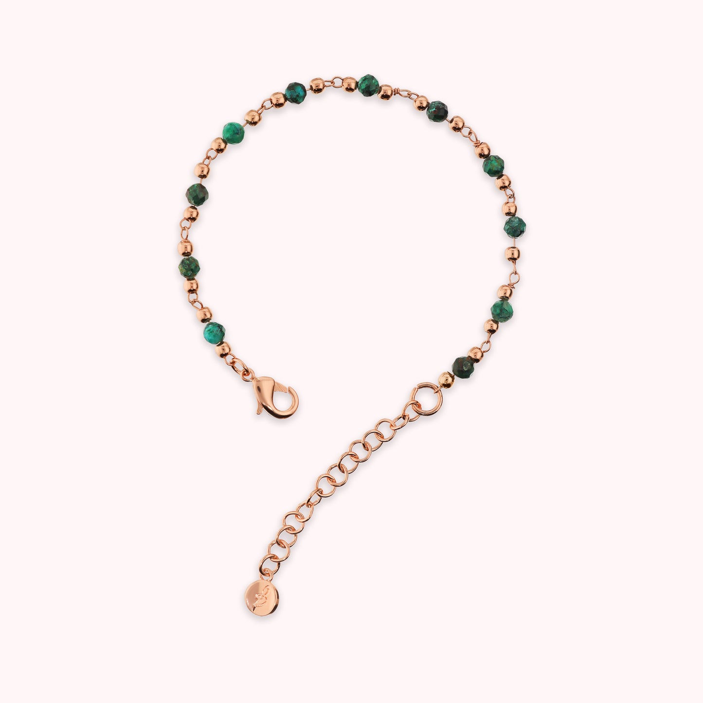 Bracelet chapelet avec pierres naturelles à facettes