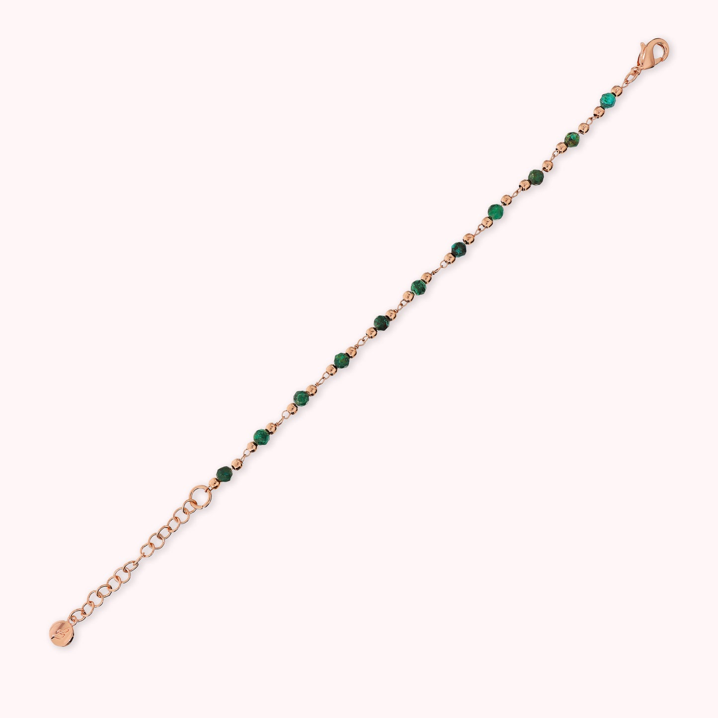 Bracelet chapelet avec pierres naturelles à facettes