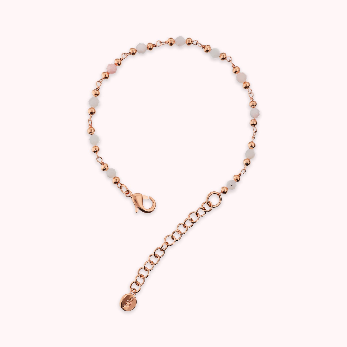 Bracelet chapelet avec pierres naturelles à facettes