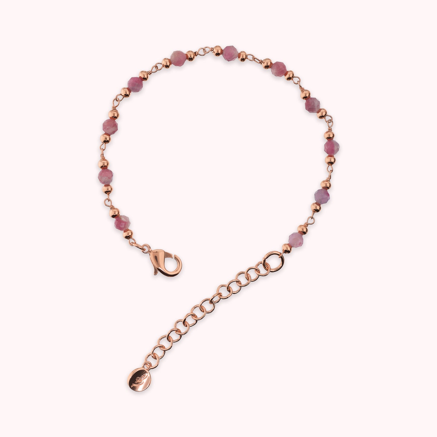 Bracelet chapelet avec pierres naturelles à facettes