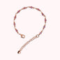 Bracelet chapelet avec pierres naturelles à facettes