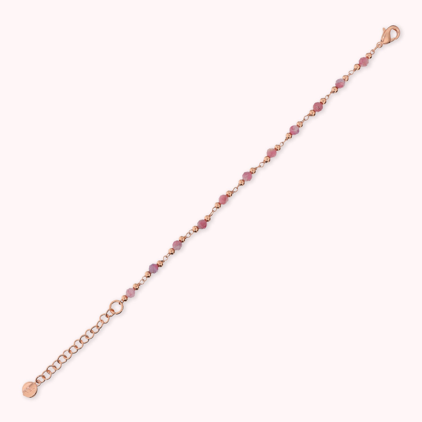 Bracelet chapelet avec pierres naturelles à facettes
