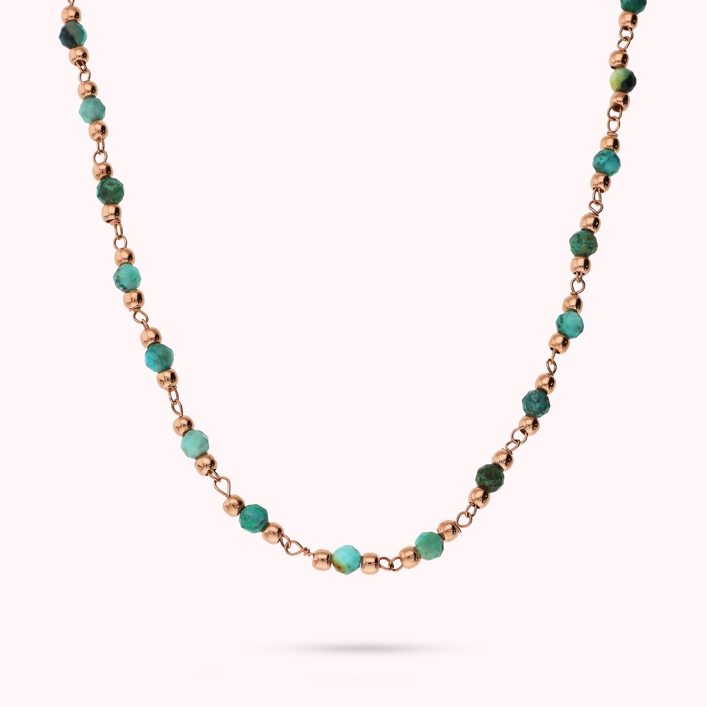 Collana Rosario con Pietre Naturali Sfaccettate