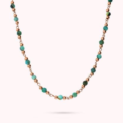 Collana Rosario con Pietre Naturali Sfaccettate