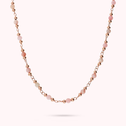 Collana Rosario con Pietre Naturali Sfaccettate