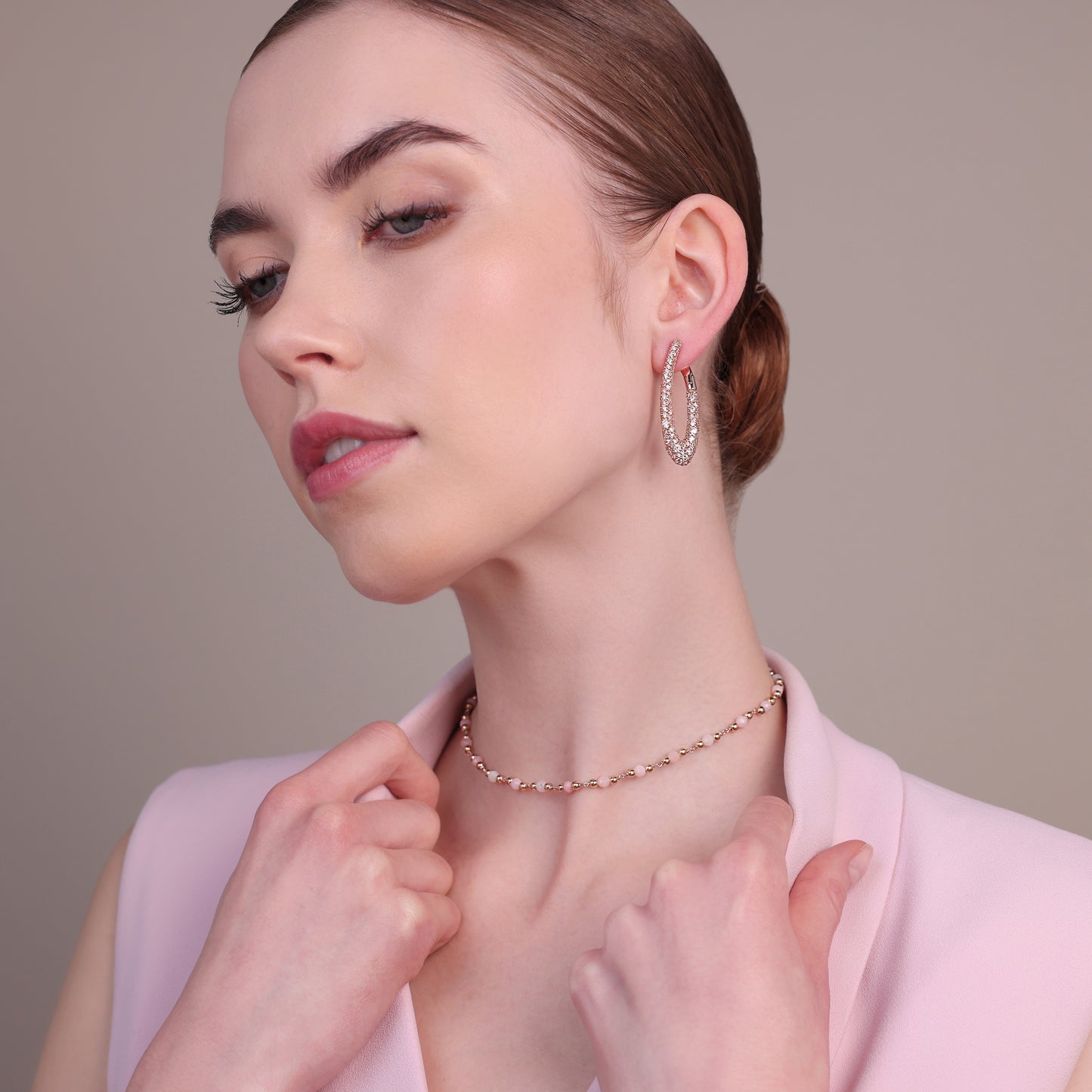 Collana Rosario con Pietre Naturali Sfaccettate
