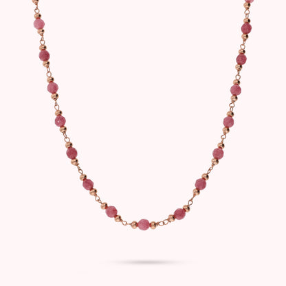 Collana Rosario con Pietre Naturali Sfaccettate