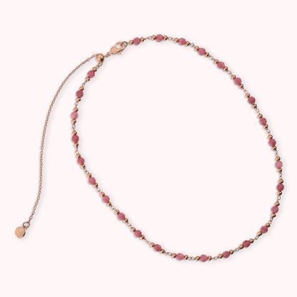 Collana Rosario con Pietre Naturali Sfaccettate