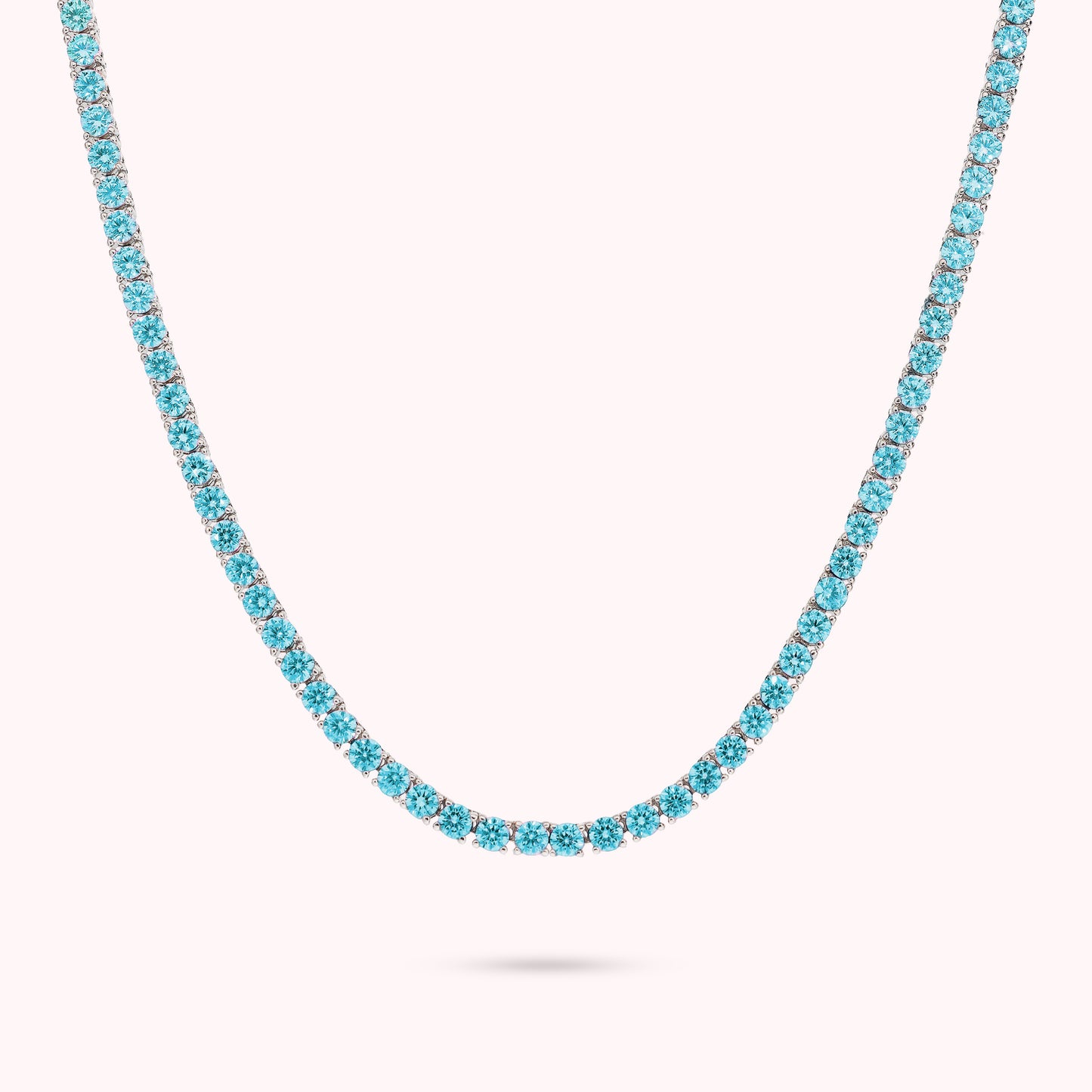 Collana Tennis con Cubic Zirconia Tonde