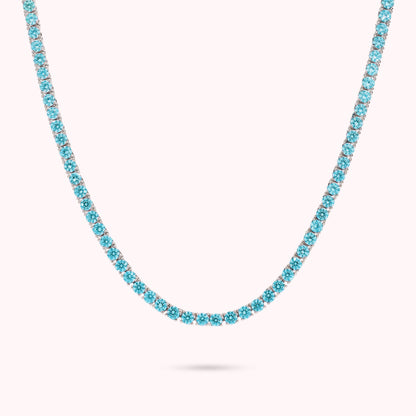 Collana Tennis con Cubic Zirconia Tonde