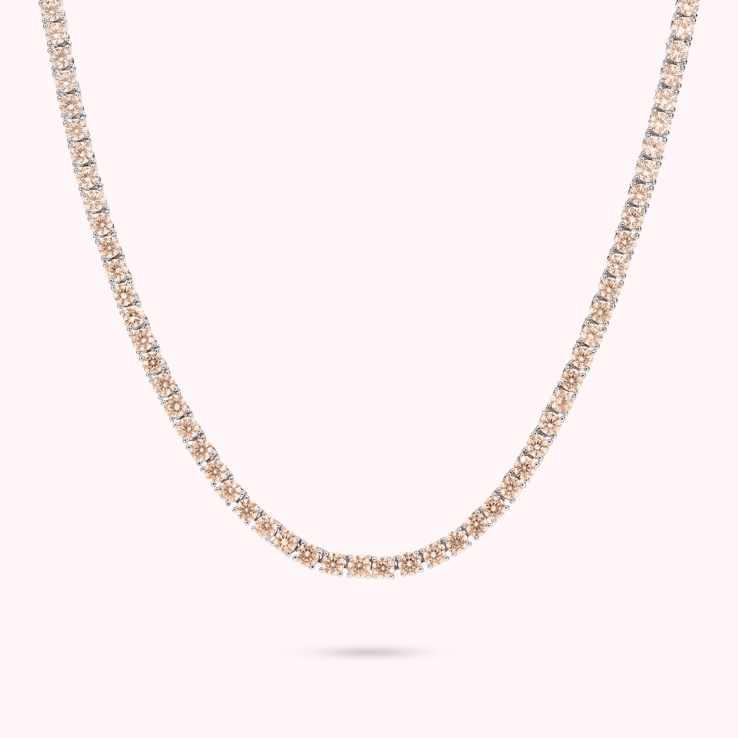 Collana Tennis con Cubic Zirconia Tonde