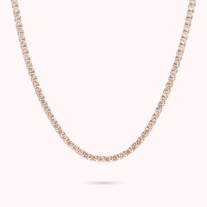 Collana Tennis con Cubic Zirconia Tonde