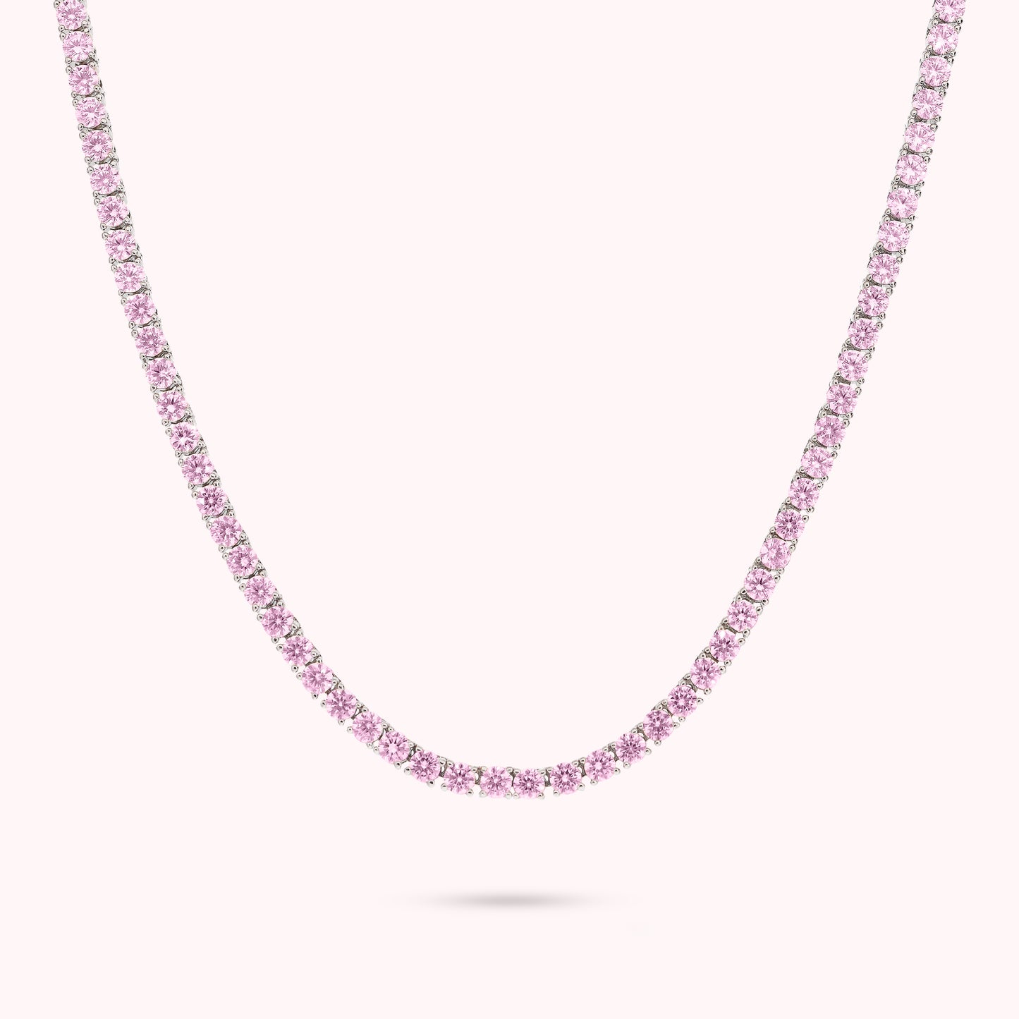 Collana Tennis con Cubic Zirconia Tonde